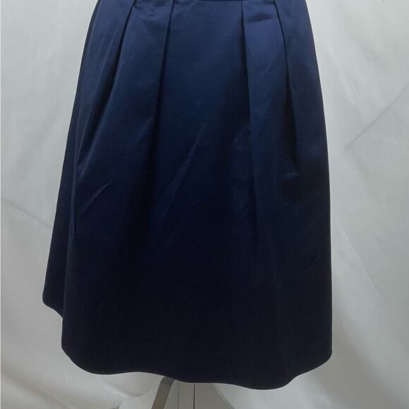 David’s Bridal Navy 100% Cotton Wedding Party Event Dress NWOT Size 6 - Picture 4 of 12